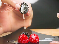 Cfnm Handjob + Cum On Candy Berries! (cum On Food 3)