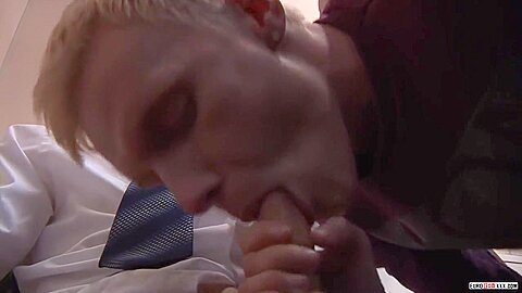 Charlie Snake And Lex Blond In Twink Seduces Adorable Office Clerk