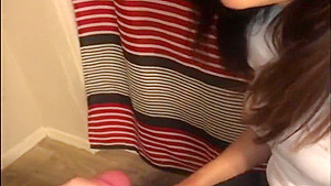 Cheating wife sucks big cock gets facial