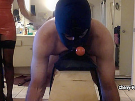 CherryPrice - Sensual Dom In Latex Caning/ Strapping Slave