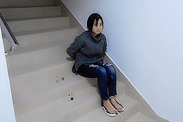 Chinese Girl Cuffed
