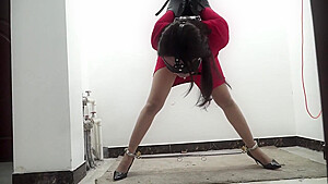 Chinese Strappado In Red