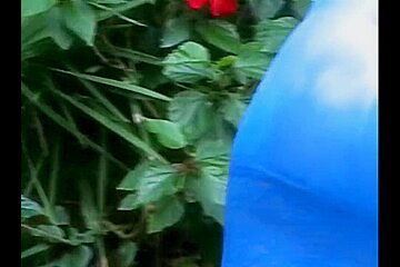 Christina Blue Dress Tease