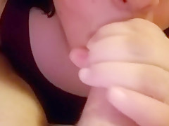 Christmas blow job for my husband