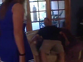 Chubby Cheerleader Gets Her Wet Pussy Slammed