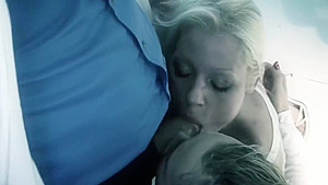 Cindy Behr - Blondie In A Straightjacked Has Threesome With Two Doctor