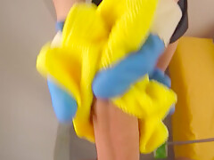 Cleaned The Ass Of The New Maid With Hot Sperm!