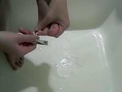 Cleaning Out and Clipping Toenails on Beautiful Feet