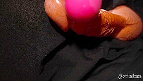 Close Up Vibration For And Huge Cumshot