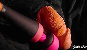 Close Up Vibration For And Huge Cumshot