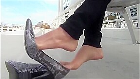 Coed Feet Jessica Heels and Feet