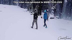 College Boys Cozy Cabin Bareback 4some