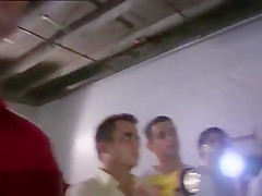 College guys sucking in public
