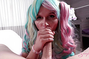 Colorful Sissy Gets Railed With Kezra Knight