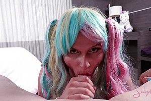 Colorful Sissy Gets Railed With Kezra Knight
