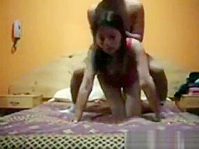 Couple Trying New Positions in Bed
