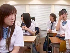 Crazy Japanese chick Anri Hoshizaki, Reina Akitsuki, Mao Itoh in Hottest Public, teens 18+ JAV movie