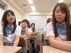Crazy Japanese chick Anri Hoshizaki, Reina Akitsuki, Mao Itoh in Hottest Public, teens 18+ JAV movie