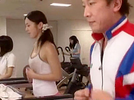 Crazy Japanese whore Ryo Kashima, Haruki Aoyama, Kotone Amamiya in Horny Sports, Doggy Style JAV scene