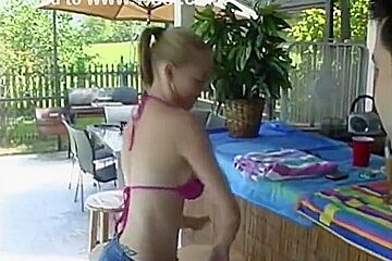 Crissy Cox - Don't Tell My Step daddy - Meeting men at the pool bar