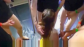 Cum Addicted teen 18+ in Extreme Bukkake