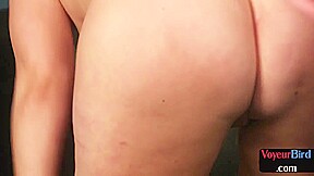 Cumloving British MILF teasing man who jerks cock