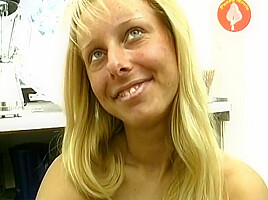 Curly Hair In German teen 18+ Gets Cum On Her Small Tits After Masturbating