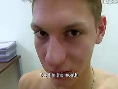 Curly-haired Twink Turned Inside Out By His Cock