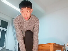 Cute Asian Boy University Dining Hall Masturbation Ejaculation Eat And Shoot