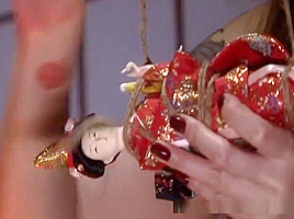 Cute Asian chick here fucked with toys