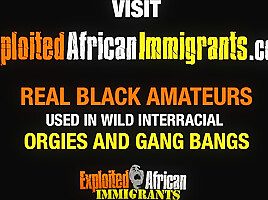 Cute Ebony Immigrant teen 18+ Passionately Rides German Cock
