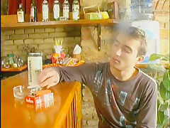 Cute Long Haired Boy Barebacks Ensuer