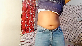 Cute Look Indian Bhabi Showing Her Wet Pussy And Boobs