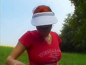 Cute amateur with glasses masturbates outside - Julia Reaves