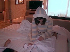 Cute asian girlfriend gives me a sexy blowjob