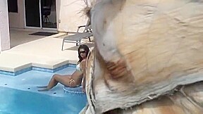 Cute breasty bitch is getting cumshot