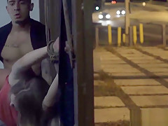 Cute stranded teen 18+ gets roughfucked