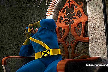 Cyclops find a tiny fairy and gives her the ride of her life