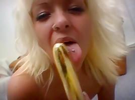 Danish blond teasing and playing - martine