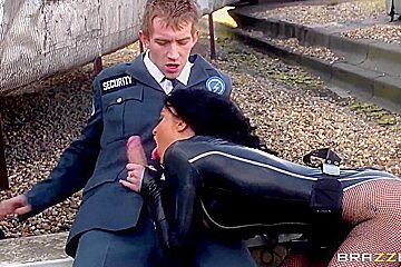 Danny D and Stacey Lacey pounding on a street