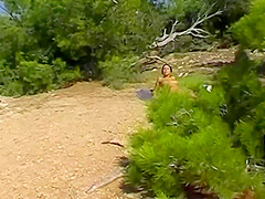 Dark Haired German Girl With An Amazing Body Fucking Outdoors