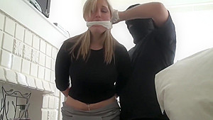 Dayna bound and gagged in her room
