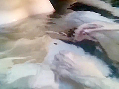 Daytime Open-air Bath Blowjob