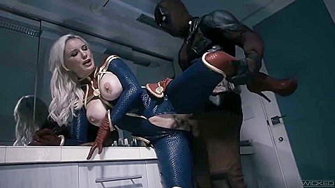 Deadpool Fucks Captain Marvel Hard Chubby S