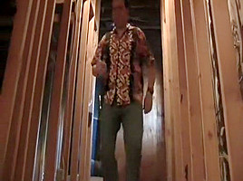 Desperate MILF fucks a black guy with her hubby just next door