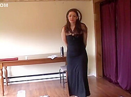 Desperate lady not allowed to relieve herself 02