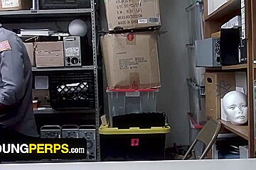 Devin Trez In Hunk Officer Sticks His Big Black Cock Deep In 19 Year Old Thiefs Asshole