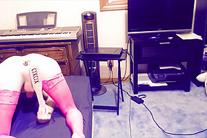 Dick Girl Spanking Balls