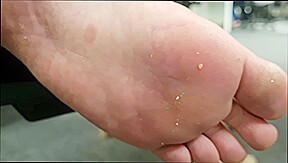 Dirty feet and soles from office
