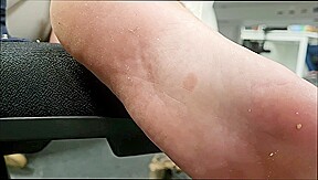 Dirty feet and soles from office